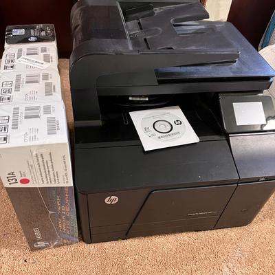 HP LaserJet Pro 200 color MFP M276nw plus 4 Print Ink Cartridges NEW