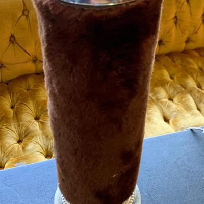 PAIR Groovy Faux Fur Table Lamps