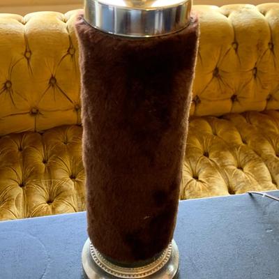 PAIR Groovy Faux Fur Table Lamps