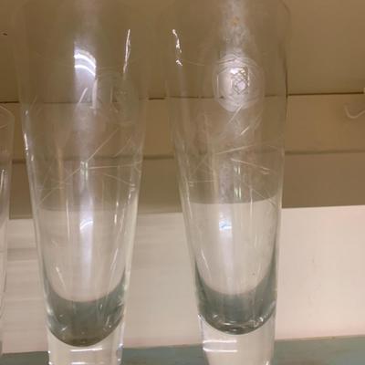 Vintage Etched & Clear Glass Lot