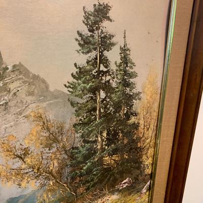 Large Signed Landscape Oil On Board A. Wilmer