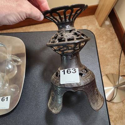 Antique Heavy Metal Candle holder