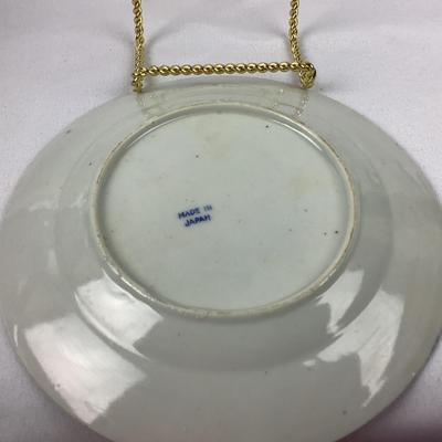 Lot 597  Large Blue / White Chinese Serving Bowl, 19th Century FloBlue Teapot, Vintage Nippon Blue/White Flying Phoenix Plate