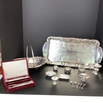 Lot 600. Vintage Sterling Silver & Silver Plate Lot