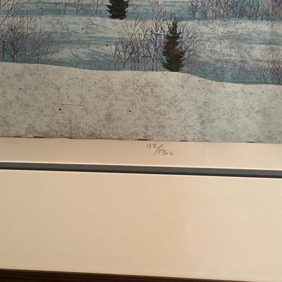 Lot 636 Framed & Numbered Gordon Mortensen Print â€œ Late Winter â€œ 1986