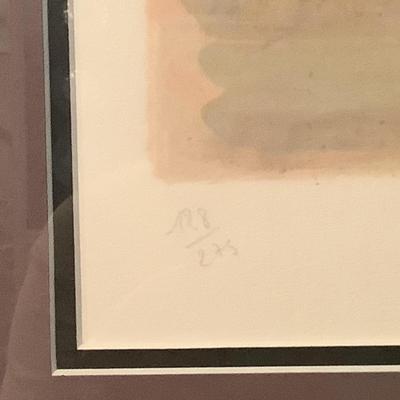 Lot 637  Pencil Signed/Framed/Numbered Lithograph by Marcel Marceau â€œ Bip at Central Park â€œ