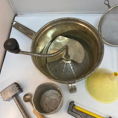 Mixed Lot of Vintage Kitchen Tools Gadgets Utensils