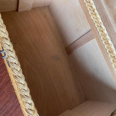 Vintage Wicker Trunk