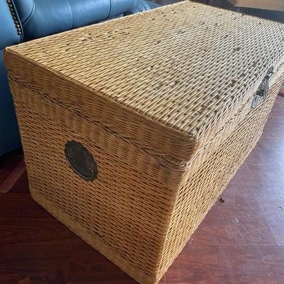 Vintage Wicker Trunk