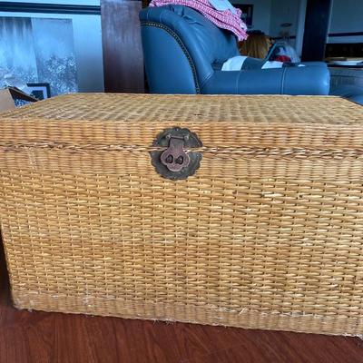 Vintage Wicker Trunk