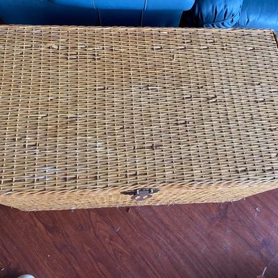 Vintage Wicker Trunk