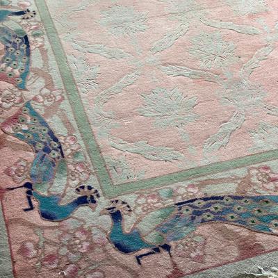 Beautiful wool  Peacock rug