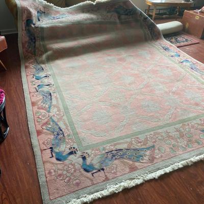 Beautiful wool  Peacock rug