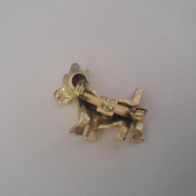 Three Dog pins Schnauzers and poodle with faux pearl curls