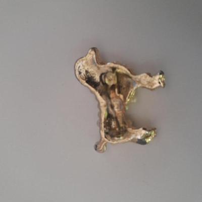 Three Dog pins Schnauzers and poodle with faux pearl curls