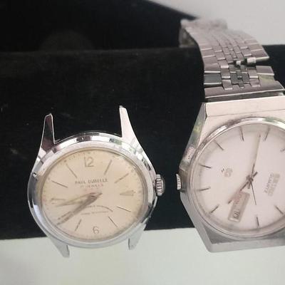 Two wrist watches Seiko Quartz and Paul Durelle with 7 Jewels