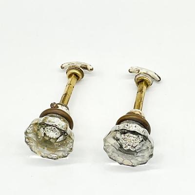 Antique Glass Doorknobs ~ Set Of Six (6)