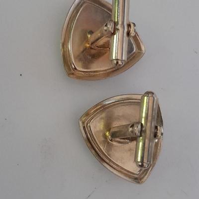 Tie clips with matching cuff links
