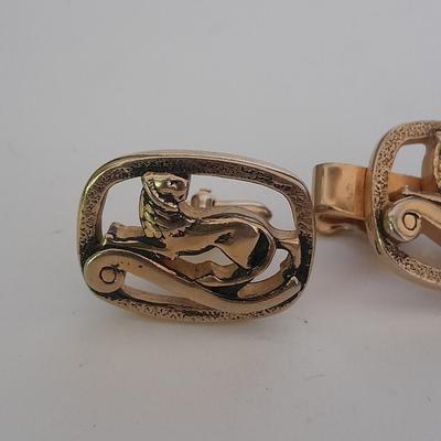 Tie clips with matching cuff links