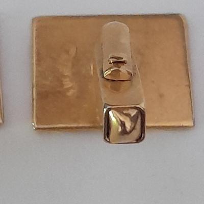 Cuff links and tie clips working thermometer tie clip
