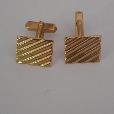 Cuff links and tie clips working thermometer tie clip