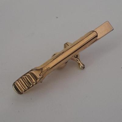 Men's mother of pearl ring, bowling award swank marked tie clips, and cuff links