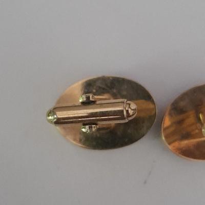 Cuff links and tie clips black and white / silver