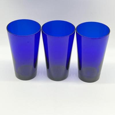 LIBBEY GLASS ~ Cobalt Blue Glassware