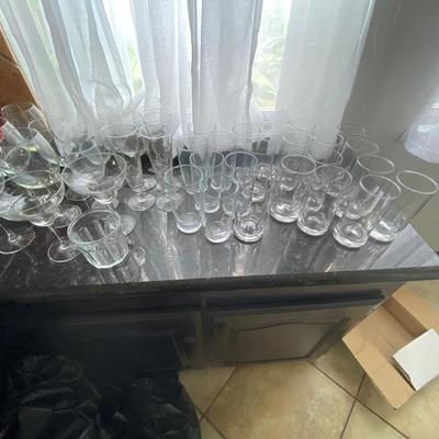 Lots of glasses lot