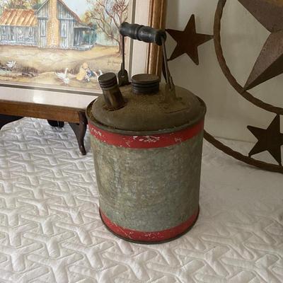 Texas - Vintage Bait Buckets - Gas Can