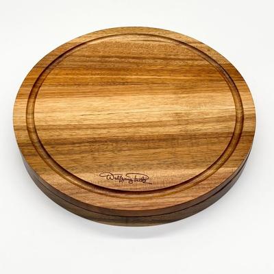 WOLFGANG PUCK ~ 5 Piece Acacia Wood Cheeseboard Set