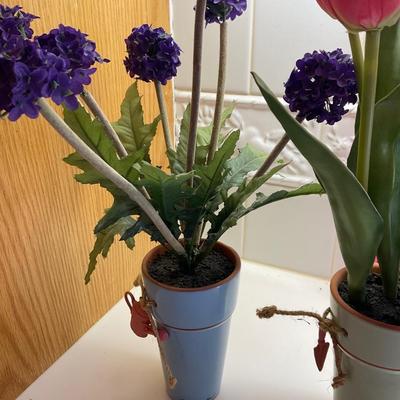 Marjolein Bastin Planters Glazed Clay-signed