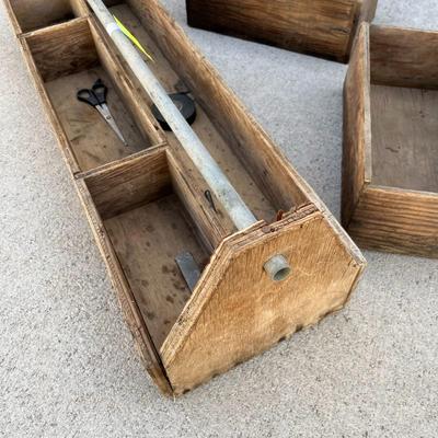 Vintage/antique Wooden Boxes and Tool Box
