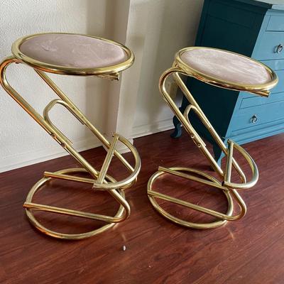Funky Metal Vintage Barstools