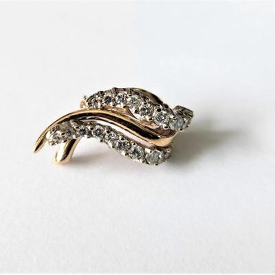 Lot #173  14kt Yellow Gold and Diamond Enhancer for Necklace