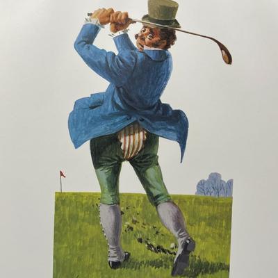 Ron Lindsay Golf Sports Art Print The Open Unframed