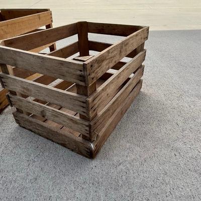 Vintage Wood Fruit Crates