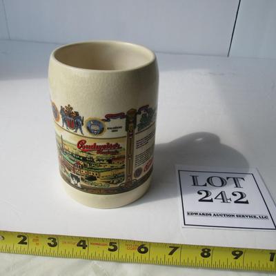 Older Budweiser Beer Stein Large Mug, See All Photos