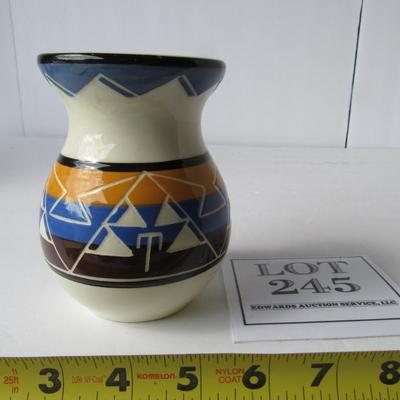 Vintage South Dakota Indian Pottery, Signed On Bottom
