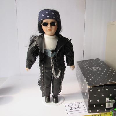 Tall Limited Edition #281/5000 Biker Doll In Box, Never Used, Primark Imperial
