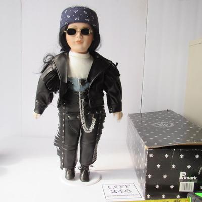 Tall Limited Edition #281/5000 Biker Doll In Box, Never Used, Primark Imperial