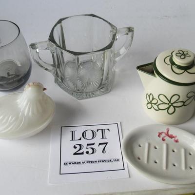 Misc Lot of Glassware and Pottery