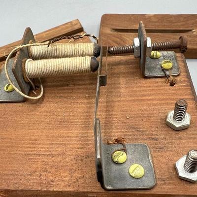 Vintage Crafted Handmade Wiring Morse Code Contraption
