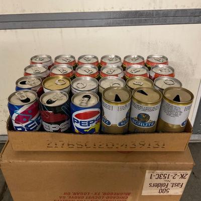 Collectible cans.
