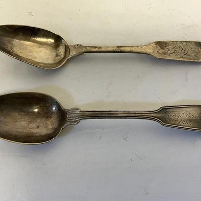 Antique Coin Silver Spoon Lot