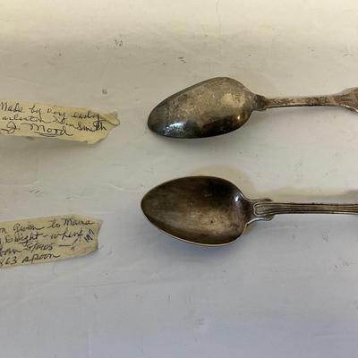 Antique Coin Silver Spoon Lot