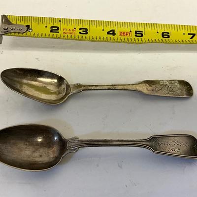 Antique Coin Silver Spoon Lot