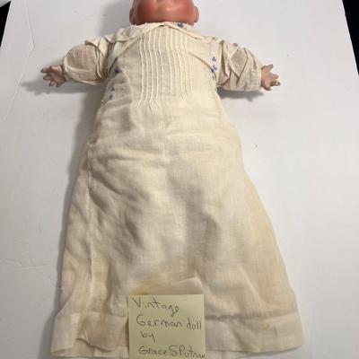 Antique German Doll by Grace S Putnam