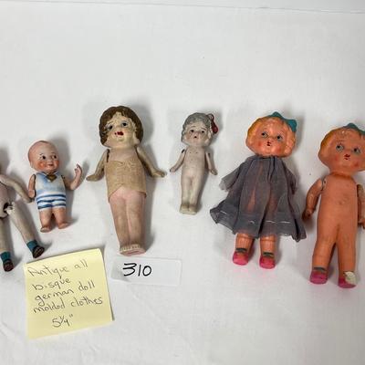 Antique German Bisque Doll Lot