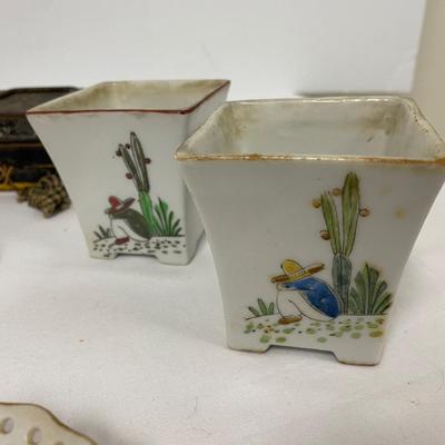 Vintage Glassware Trinket Box Lot